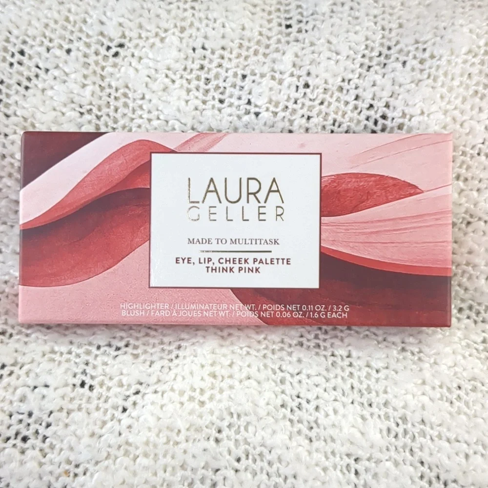 Laura Geller Multitasking Cream to Powder Trio in Think Pink, 8g/0.30oz